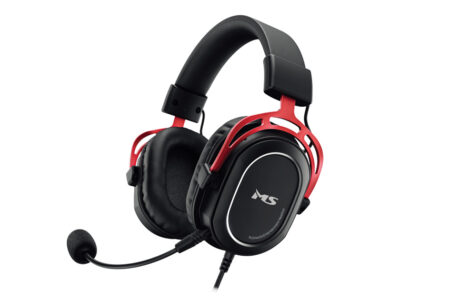 MS Icarus C900 gaming slušalice s mikrofonom crno crvene